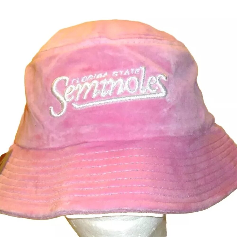 Florida State Seminoles Womens Pink Bucket hat cap One size Fits All New Ncaa